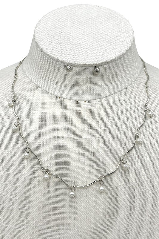 PEARL LINK NECKLACE SET