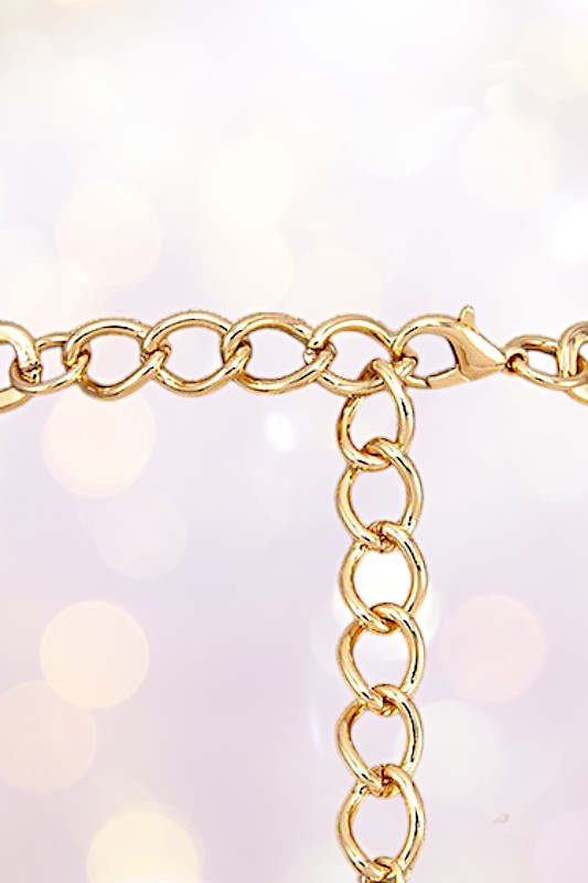 Plain Chain Link Gold Necklace