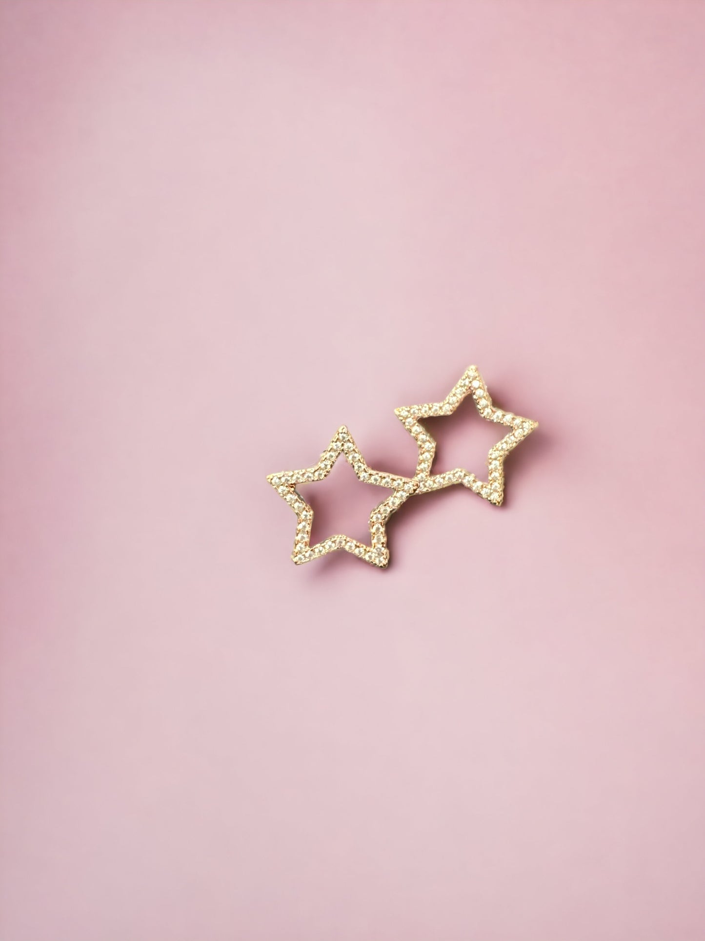 CZ STONE STAR EARRING