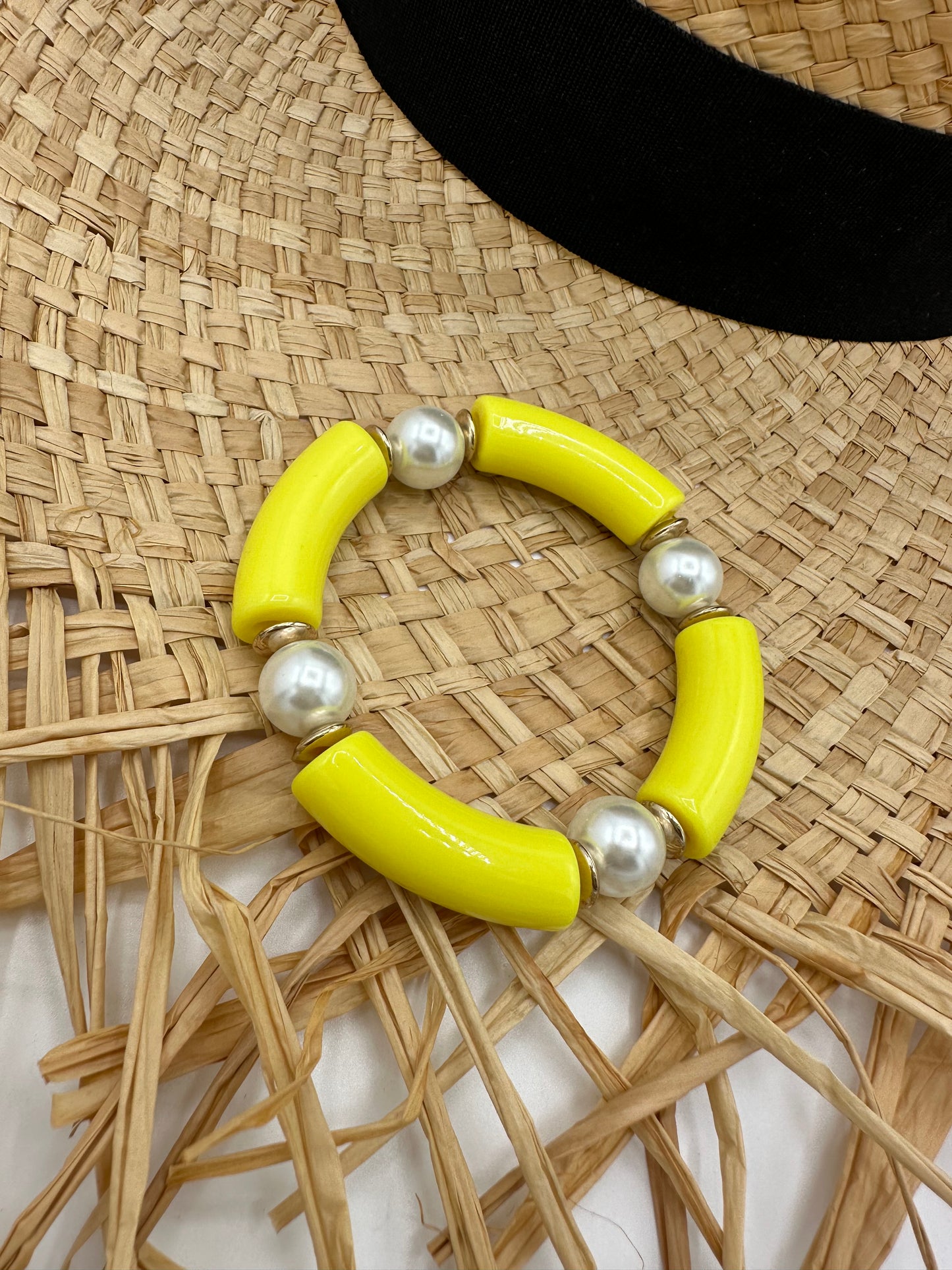 PEARL LINK BAR BRACELET
