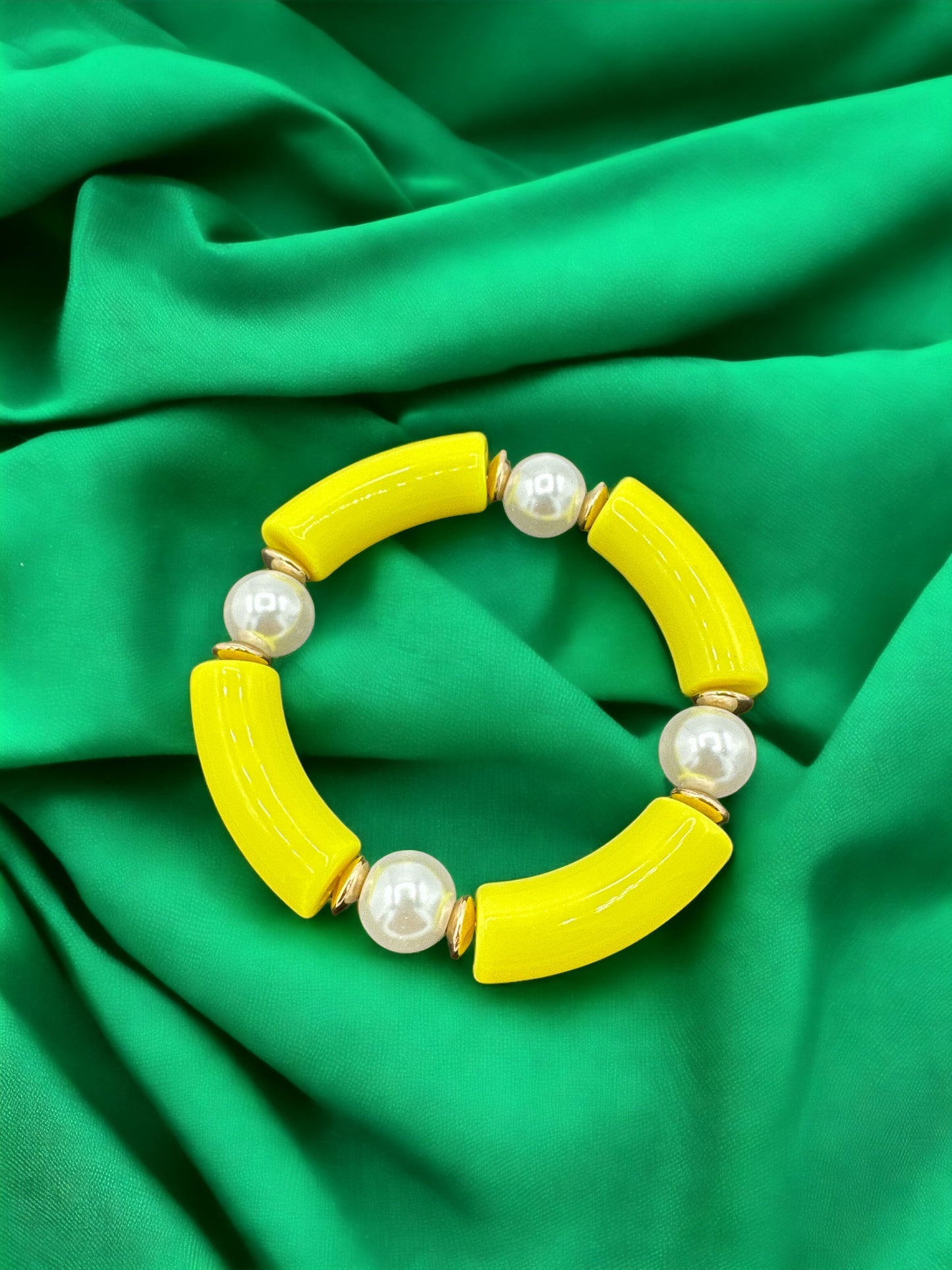 PEARL LINK BAR BRACELET