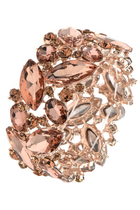 CRYSTAL CLUSTER GEM BRACELET