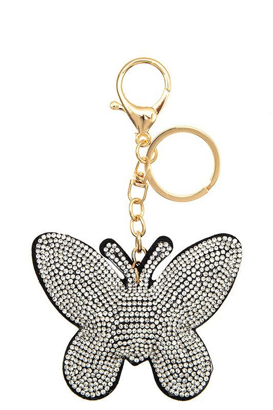 BUTTERFLY RHINESTONE KEYCHAIN