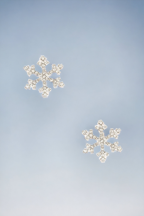 RHINESTONE SNOWFLAKE EARRING