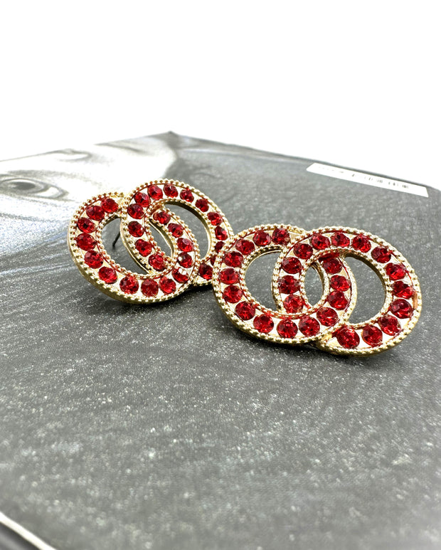 INTERTWINED CIRCLE POST EARRING