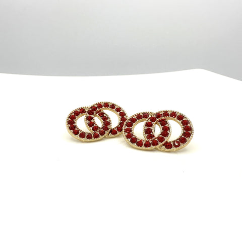 INTERTWINED CIRCLE POST EARRING