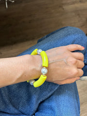 PEARL LINK BAR BRACELET